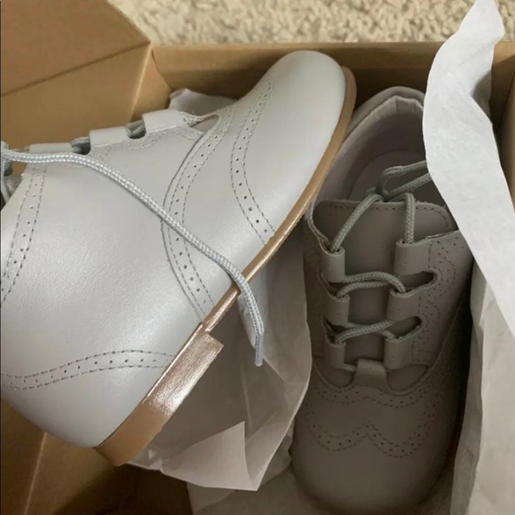 NIB Pepa And Co Girls Gray Leather Booties Size EU 24. Made In Spain - Picture 2 of 6